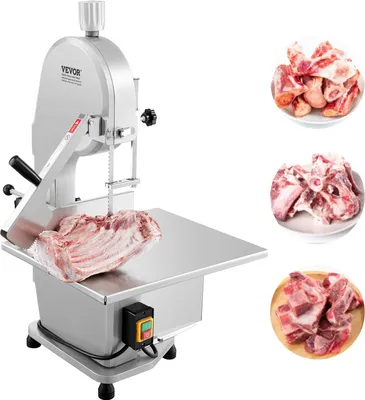 Image de Scie à ruban à viande Scie à os 1800W Machine à couper les os de table