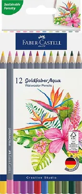 Produktbild von Faber-Castell Aquastift Gofa 12 Stück Kartonetui