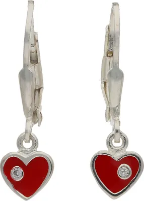 Produktbild von JuwelmaLux Kinder Ohrhänger 925/000 Silber Herz Zirkonia JL30-06-4439