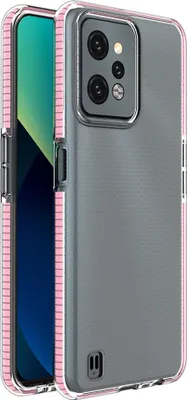 Zdjęcie produktu dla Spring Case etui Realme C31 silikonowy pokrowiec z ramką jasnoróżowe