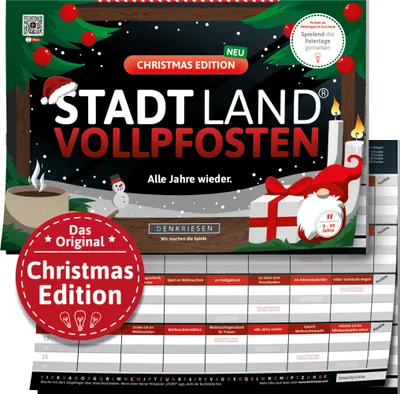 Immagine prodotto di STADT LAND VOLLPFOSTEN – WEIHNACHTS EDITION (DinA4-Format)