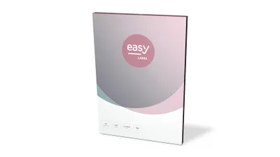 Produktbild von easy Label Premium Etiketten 70,0 x 50,8 mm 100 Blatt A4 in weiß