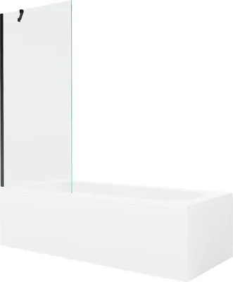 Zdjęcie produktu dla Wanna Mexen Vega 180x80 cm z parawanem, czarna obudowa