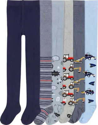 Produktbild von TupTam Baby Jungen Strickstrumpfhose 6er Pack, Farbe: Farbenmix 13, Größe: 116-122