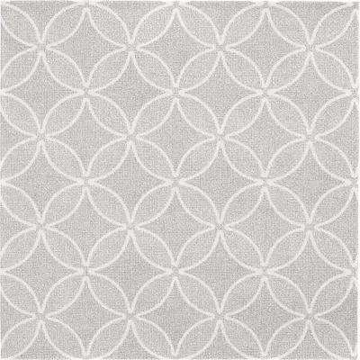 Produktbild von Servietten "ROYAL Collection" 1/4-Falz 40 cm x 40 cm grau "Circle Flowers"