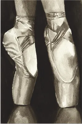 Produktbild von ARTland Wandbild Alu für Innen & Outdoor Balletschuhe II Größe: 80x120 cm