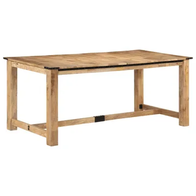 Image de Table à dîner 180x90x75 cm bois de manguier massif