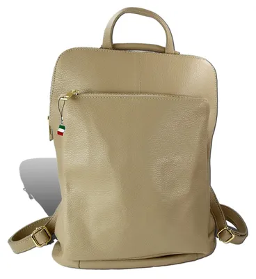 Produktbild von Florence Rucksack taupe beige Leder Cityrucksack D2ORM103N