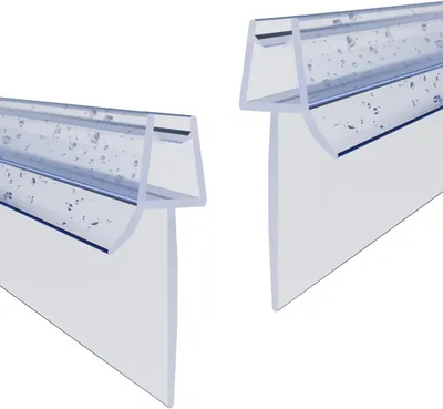Productafbeelding van Extra verlengde lip - Reserveafdichting voor 5-6 mm douchecabine - Waterafstotend - Afdichtingsprofielen - Douchedeur - Afdichting - Recht