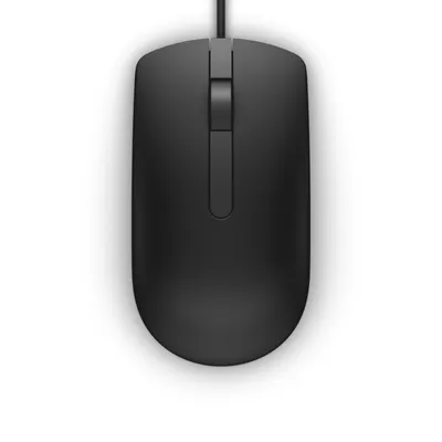 Produktbild von DELL MS116, Beidhändig, Optisch, USB Typ-A, 1000 DPI, Schwarz