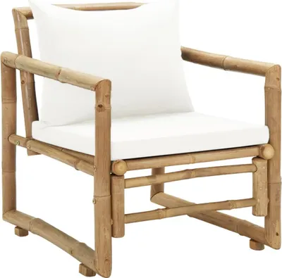 Obrázok produktu pre vidaXL Záhradné stoličky 2 ks s vankúšmi Bamboo