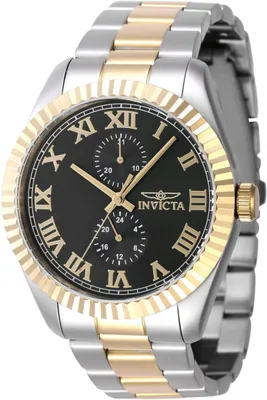 Zdjęcie produktu dla Invicta Specialty 47425 Zegarek Męski - Mechanizm Kwarcowy - Stal Nierdzewna z Czarną Tarcza - 43 mm