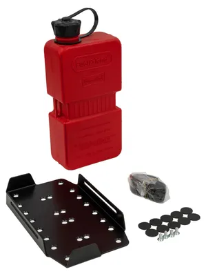 Immagine prodotto di Set di supporti per taniche, con tanica aggiuntiva FuelFriend da 1,5 litri, per valigie e bauletti