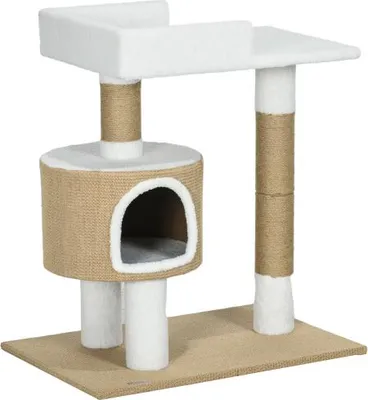 Produktbild von Kratzbaum Katzenkratzbaum 70x49x79cm mit Katzenhöhle Bett für Katzen bis 8kg