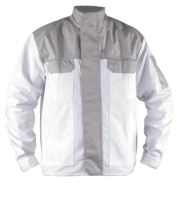 Produktbild von TMG Herren-Arbeitsjacke aus Canvas mit Cordura, abriebfest, S, weiß