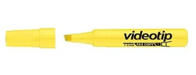Zvýrazňovač, 1-4 mm, ICO "Videotip", žltý