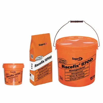 Produktbild von Montagemörtel Racofix 8700 Inhalt 1kg Verarbeitungszeit 3-5 Min., 1 Stück
