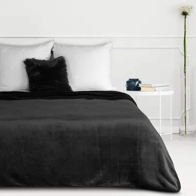 Produktbild von Eurofirany Doppelseitige Decke schwarz 160 cm x 70 cm Dekoration