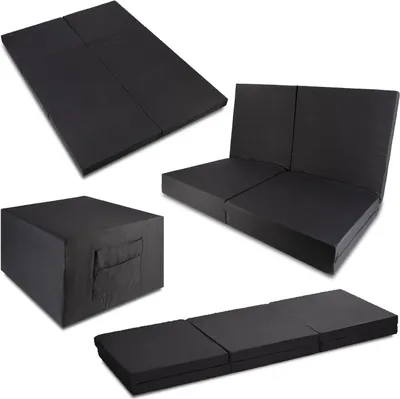 Zdjęcie produktu dla Rozkładany materac dla gości CloudComfort Basic 140 x 195 cm może być jako łóżko pojedyncze, łóżko podwójne i siedzisko