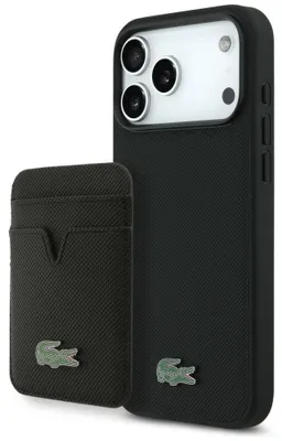 Immagine prodotto di Set Lacoste Petit Pique MagSafe per iPhone 17 Pro Max nero