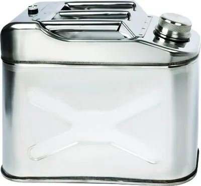 Produktbild von Perfectum Edelstahlkanister, Wasserkanister, Benzin, Öl, andere brennbare Flüssigkeiten, 10 L