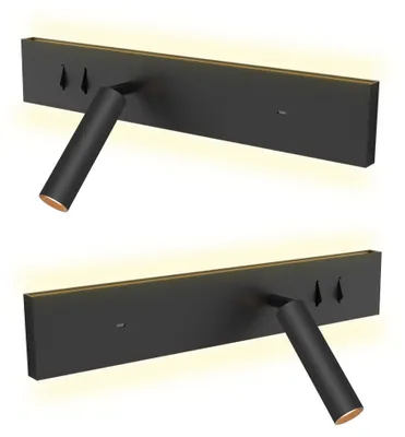 Produktbild von kalb | Avay Bettleuchte USB-C LED Wandlampe flex. Leselicht Lademöglichkeit Linke und Rechte Seite