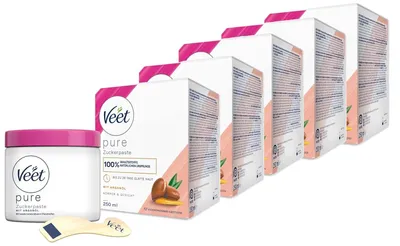 Produktbild von Veet Sugaring Zuckerpaste mit Arganöl 5 x 250ml