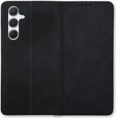 Produktbild von Bookstyle 'Premium' Schutzhülle Klapphülle Schutztasche Etui Cover für Samsung Galaxy A55 5G - Schwarz