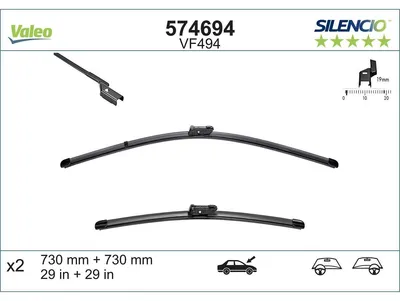 Zdjęcie produktu dla Pióro wycieraczki VALEO 574694