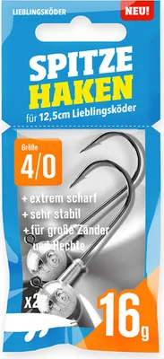 Produktbild von Lieblingsköder spitze Haken 16g #4/0
