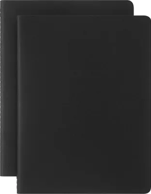 Immagine prodotto di Moleskine Smart Cahier Journals Set da 2 Cahier Digitali con Pagine a Righe, Compatibili con Pen+, Copertina in Cartoncino, Formato Extra Large 19 x 25 cm, Nero, 120 Pagine