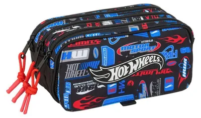 Image de Safta Hot Wheels Big Triple Chall Trousse Noir Homme Noir One Size
