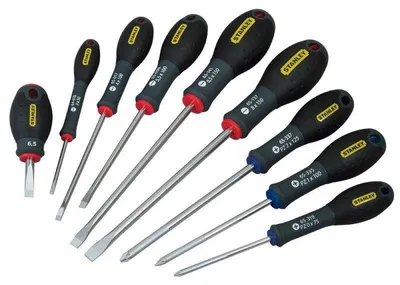 Image de Malette de 9 tournevis STANLEY FATMAX FMHT65424-0 électricien + mécanicien - pozidriv
