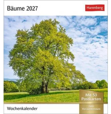 Obrázok produktu pre Bäume Postkartenkalender 2027 - Wochenkalender mit 53 Postkarten