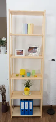 Produktbild von Regal - 60 cm breit, Kiefer Holz-Massiv, Farbe: Natur