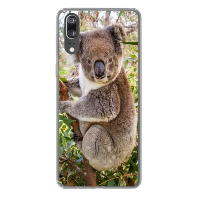 Produktbild von MuchoWow® Handyhülle Schutzhülle Hülle für Huawei P20 Koala - Baum - Blätter - Kinder - Jungen - Mädchen Silikon Softcase Handy Hülle - Hardcover