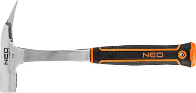 Produktbild von NEO TOOLS Zimmermannhammer 600 g, monolithische Bauart, Schlagfläche gehärtet, Zweikomponentengriff, Zertifikate GS, Rheinland DIN 1193