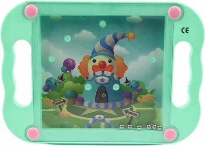 Image de Jeu d'adresse Clown - Jeu de patience Labyrinthe à billes pour enfants Motricité 19,5 cm