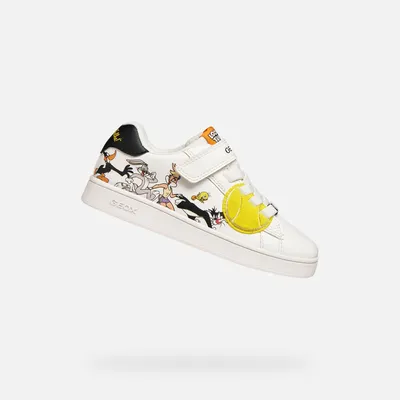Produktbild von Geox Weiße Eclyper-Sneaker für Jungen 24