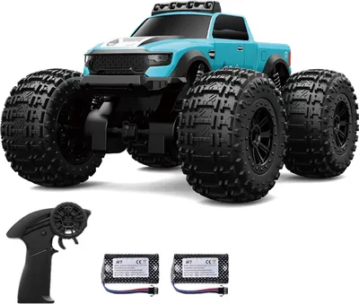 Obrázek produktu pro Obojživelné auto na dálkové ovládání, 4WD terénní auto 2,4 GHz se světlomety, vodotěsný 360° otočný kaskadérský vůz jako dárek pro děti, dívky a chlapce, terénní hračka do vody na pláž a do bazénu