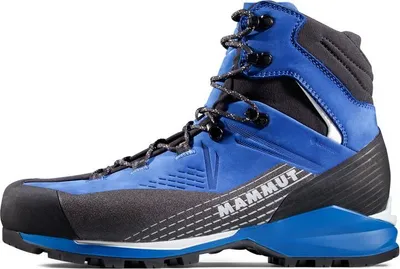 Kento Guide II High GTX Bergstiefel von Mammut in Blau mit schwarzem Sohlenelement.