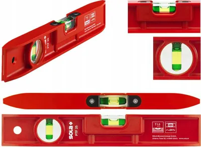 Zdjęcie produktu dla Poziomica torpedowa 25 cm z tworzywa sztucznego