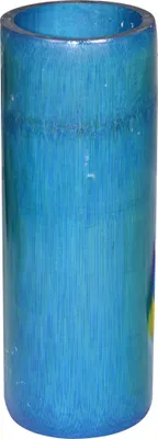 Produktbild von 12x Kerzenhalter Bambus blau ø8x20cm