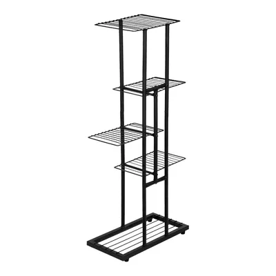 Produktbild von In And OutdoorMatch Eleganter Pflanzenständer Salop – Metall – 97,5 x 43,5 x 22 cm – Schwarz – 4 Regale
