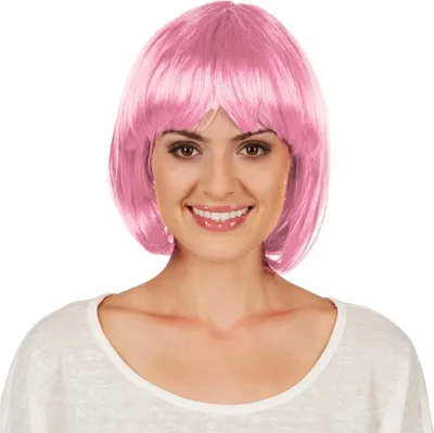 Produktbild von Perücke Kurze Haare Bob - rosa