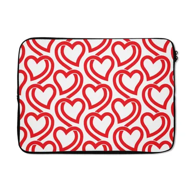 Produktbild von MuchoWow® Laptop Hülle 14 ZollLinienkunst - Valentinstag - Romantisches Geschenk Laptoptasche - Laptoptasche - Stoßsicher - Schutzhaube
