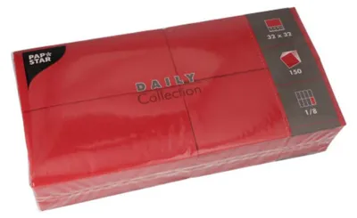 Immagine prodotto di PAPSTAR  89653 PAPSTAR Bistro-Servietten, 320 x 320 mm, 3-lagig, bordeaux