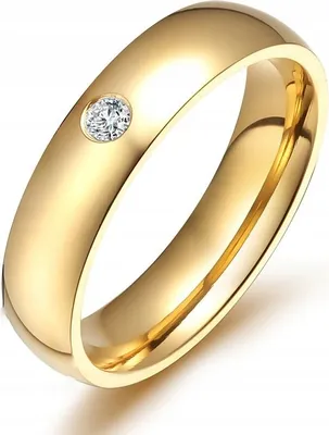 Produktbild von GOLDENER EHERING 316L STAHL Größe 22