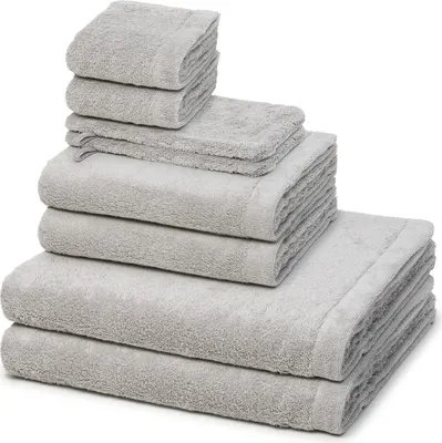 Produktbild von Cawö Lifestyle 2 X Wasch- 2 X Gäste- 2 X Dusch- 2 X Handtuch im Set Weich und extra flauschig, Voluminös, hautsympathisch und saugstark, Puristisch edles Design 8er Set