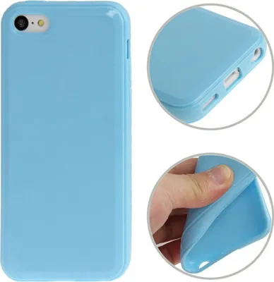 Produktbild von Schutzhülle TPU für Handy Apple iPhone 5C blau